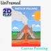 Volcano Parts Educational Painting Poster, Clear Labeled Flat Graphic Style Poster, Informative Volcanic Structure Guide Suitable For Learning Spaces_maomaolike.com