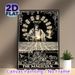 The Magician Tarot Painting Poster, Vintage Monochrome Mystical Tarot Scene Poster, Captivating Occult-themed Decor Suitable For Home, Spiritual_maomaolike.com