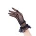 Unisex Thin mesh gloves women hollow fashion sexy black stretch lace gloves lace performance_maomaolike.com