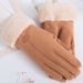 Cotton gloves female warm thickened student cute touch screen mittens with velvet_maomaolike.com
