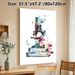 Floral Microscope Painting Poster, Vibrant Watercolor Style Poster, Artistic Design With Blooming Flowers And Butterflies, Ideal For Study Room_maomaolike.com