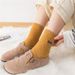 Wool Socks Women's Thickened Fleece-Lined Mid-Length Socks Winter All-Match Warm Super Thick Stockings Autumn and Winter Towel Socks_maomaolike.com