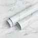 White Marble Kitchen Waterproof Oilproof Sticker Self-Adhesive Fireproof High Temperature Resistant Stove Countertop_maomaolike.com