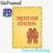 Mehendi Station Themed Painting Poster, Exquisite Traditional Henna Hand Art Poster, Authentic Cultural Decor Ideal For Wedding And Festive_maomaolike.com