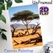 Desert Camel Painting Poster, Serene Realistic Desert Landscape Poster, Natural Wilderness Scene Ideal For Living Room And Office Wall Decor_maomaolike.com