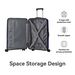 3-Piece Luggage Set Travel Lightweight Suitcases With Rolling Wheels, TSA Lock & Moulded Corner, Carry On Luggages For Business, Trip, (20"/24"/28"), Navy Blue_maomaolike.com