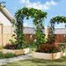 67 X 83 Inch Garden Arch Trellis Metal Pergola Arbor For Climbing Plants_maomaolike.com