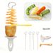 6Pcs Stainless Steel Spiralizer Set Multi-Functional Vegetable Cutter Perfect For Making Spiral Potatoes Carrots Kitchen_maomaolike.com