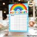 Potty Chart Painting Poster, Vibrant Rainbow & Heart Pattern Poster, Practical Tool To Track Potty Training Progress For Home Bathroom_maomaolike.com
