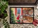 Cookies With Santa Claus Mrs. Claus Doormat Front Door Mat Indoor Outdoor Rugs For Entryway, Non Slip Washable Low Pile, 24H X 36W_maomaolike.com