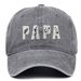 Unisex PAPA embroidered washed Sun Protection Sun hat men's and women's outdoor sports fishing sun shade baseball cap_maomaolike.com