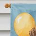 Saint Bernard Happy Birthday House Flag Large Porch Sleeve Pole Decorative Outside Yard Banner Artwork Wall Hanging, Polyester, House Size, Multicolor_maomaolike.com