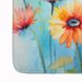 Gerbera Daisies In Watercolor Memory Foam Kitchen Mat Machine Washable Anti-Fatigue Mat Cushion Comfort Bath Mat Or Kitchen Rug_maomaolike.com