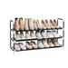 Popular 3-tier Layered Assembly Multi-functional Shoe Cabinet, Dormitory Entrance Shoe Rack, Ironwork Bedroom Simple Shoe Rack._maomaolike.com