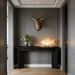 Console Table, Wood Sofa Table Hallway Table With Double Pedestal_maomaolike.com