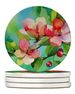 Arkansas Blossom In Watercolor Large Sandstone Coasters Pack Of 4 Absorbent Round Coasters Decor Gifts For Men Or Women, 4 In, Multicolor_maomaolike.com
