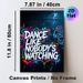 Dance Quote Painting Poster, Vibrant Neon Graffiti Typography Poster, Motivational Expressive Decor Suitable For Dance Studio, Living Room, Bedroom_maomaolike.com