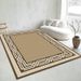 Living Room Rug Large Size Gorgeous Gold Frame Design Bedroom Rug Plush Thickened Machine Washable Thickened Underlay Interior Decorative Rug_maomaolike.com