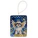 Shih Tzu My Angel Porcelain Ornament Christmas Tree Hanging Decorations For Home Christmas Holiday, Rectangle, Gift, Multicolor_maomaolike.com
