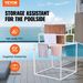 8 Bar Pyramid Towel Rack - Dry Wet Towels, Organize Fresh Towels, Poolside Towel Storage Organizer, (35.43" L X 35.43" W X 54.72" H), White_maomaolike.com