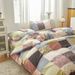 Wholesale INS Fresh Korean Retro Style All-Cotton 4-Piece Plaid Floral Homestay Apartment Pure Cotton Four-Piece Set_maomaolike.com