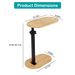1Pc C-Shaped Bathtub Tray Table With Adjustable Height 360Degree Rotatable Desktop Freestanding Bath Caddy Against Wall Couch Bed Sofa Side Table_maomaolike.com