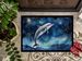 Dolphin In A Starry Sea Doormat Front Door Mat Indoor Outdoor Rugs For Entryway, Non Slip Washable Low Pile, 24H X 36W_maomaolike.com