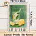 Gin & Tonic Themed Painting Poster, Soft-hued Illustrative Cocktail & Lemon Scene Poster, Refreshing Decor Choice For Kitchen, Bar Or Dining Space_maomaolike.com