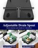 Kitsure Dish Drying Rack For Kitchen Counter, 12''W X 15.5''L, Black_maomaolike.com