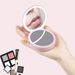 Compact Mirror With Portable Phone Charger_maomaolike.com