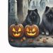 Keeshond Spooky Halloween Memory Foam Kitchen Mat Machine Washable Anti-Fatigue Mat Cushion Comfort Bath Mat Or Kitchen Rug_maomaolike.com