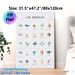 Spanish Vowel Learning Painting Poster, Cute Cartoon Illustrated Educational Poster, Assists With Spanish Vowel Learning, Suitable For Study Rooms And_maomaolike.com