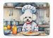 Bichon Frise The Chef Memory Foam Kitchen Mat Machine Washable Anti-Fatigue Mat Cushion Comfort Bath Mat Or Kitchen Rug_maomaolike.com