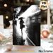Rainy Subway Station Painting Poster, Monochrome Moody Urban Silhouette Poster, Captures Tranquil Rainy-day Urban Vibe, Ideal For Living Room, Office_maomaolike.com