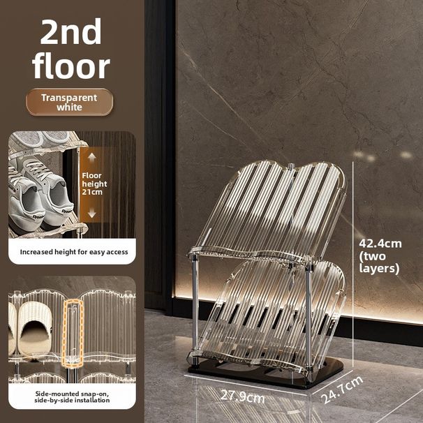 Simple Shoe Rack For Home Use, Compact Multi-tiered Shoe Cabinet For Entryways And Hallways, Narrow Storage Shelf For Student Dorms_maomaolike.com