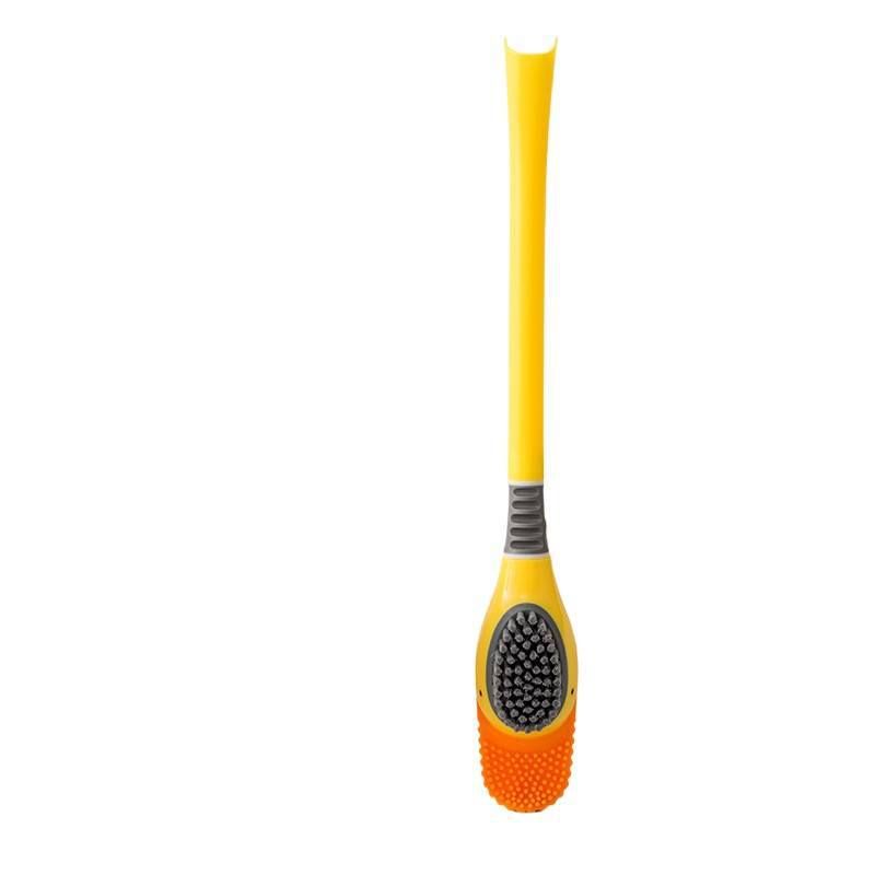 Little Yellow Duck Liquid-Spray Toilet Brush For Home Use, Wall-Mounted Silicone With Base, No Dead Spots Bathroom_maomaolike.com