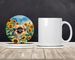 Pekingese In Sunflowers Large Sandstone Coasters Pack Of 4 Absorbent Round Coasters Decor Gifts For Men Or Women, 4 In, Multicolor_maomaolike.com