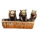 Brass Crafts Pig Slot Three Little Pigs Small Study Office Business Souvenirs Three-Dimensional Hand-Made Copper Ornaments_maomaolike.com