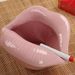 Creative Ceramic Cigarette Ashtrays With Lips Style Fashion Home Decorations Small Flower Plant Pot_maomaolike.com