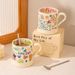 Cute Graffiti Mug, Heat-resistant Breakfast Cup_maomaolike.com