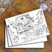 Abstract Mind Maze Painting Poster, Hand-drawn Graffiti-style Office-themed Map Poster, Unique Artistic Design Ideal For Home Office, Study Area_maomaolike.com