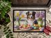 Decorating Easter Australian Shepherd Doormat Front Door Mat Indoor Outdoor Rugs For Entryway, Non Slip Washable Low Pile, 24H X 36W_maomaolike.com