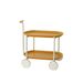 JYCC-YEL Movable Small Pushcart Small Cart Double Layered Coffee Table Leisure Modern Living Room_maomaolike.com