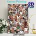 Diverse Multi-Ethnic Crowd Painting Poster, Vibrant Flat Illustration Poster, Highlights Human Diversity, Suitable For Home, Office And Living Room_maomaolike.com