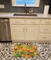 California California Poppies In Watercolor Memory Foam Kitchen Mat Machine Washable Anti-Fatigue Mat Cushion Comfort Bath Mat Or Kitchen Rug_maomaolike.com