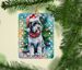 Portuguese Water Dog Christmas Porcelain Ornament Christmas Tree Hanging Decorations For Home Christmas Holiday, Rectangle, Gift, Multicolor_maomaolike.com