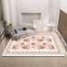 Living Room Rug Large Size Gorgeous Gold Frame Design Bedroom Rug Plush Thickened Machine Washable Thickened Underlay Interior Decorative Rug_maomaolike.com