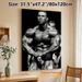 Bodybuilding Themed Painting Poster, Vintage Monochrome Professional Bodybuilder Poster, Motivational Fitness Artwork Ideal For Gym, Home Wall Decor_maomaolike.com
