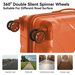 3-Piece Luggage Sets (20", 24", 28"), Suitcase With Wheels, Hardside Suitcase With Four Spinner Wheels And Scratch-Resistant Surface, Orange_maomaolike.com