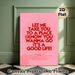 "Good Life" Disco Lyric Painting Poster, Vibrant Pink Typographic Disco Ball Poster, Retro House Techno Themed Decor Suitable For Home Studio, Living_maomaolike.com